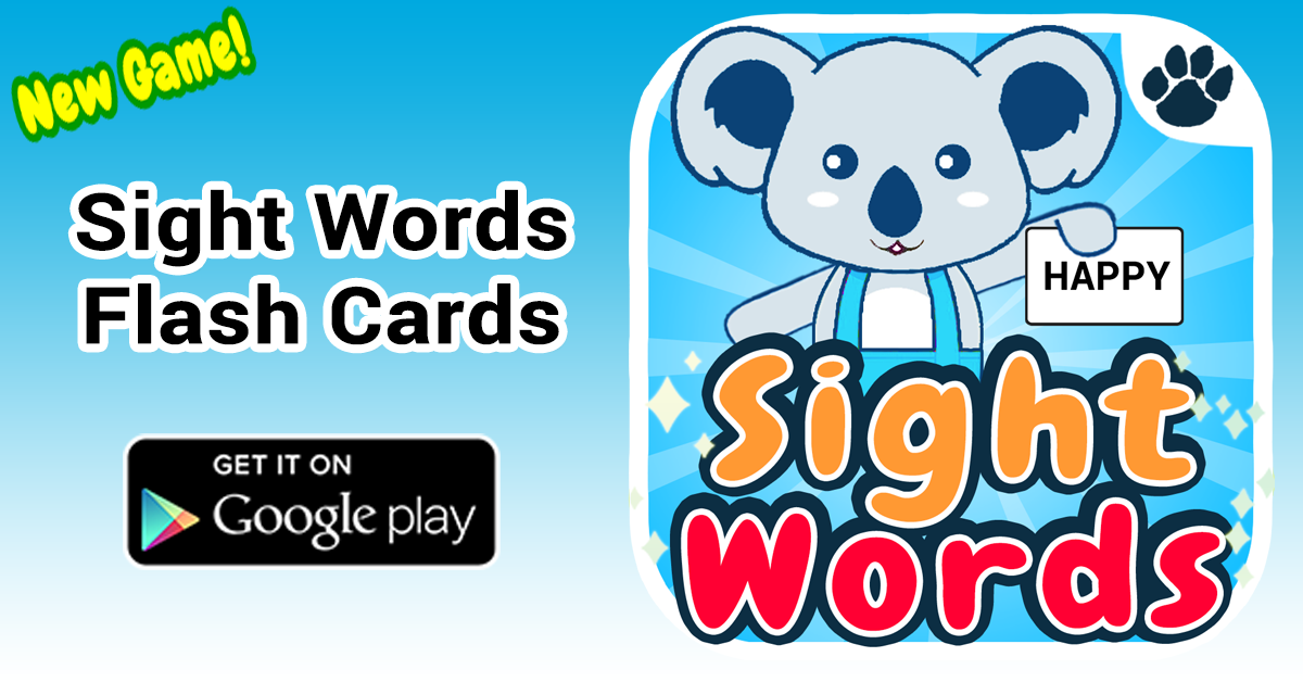 Launch of Sight Words Flash Cards App